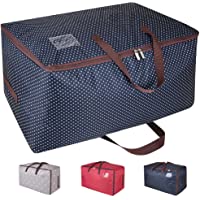 DOKEHOM - Bolsa de almacenamiento grande para ropa- ideal para debajo de la cama- capacidad de 100 l- con cremallera e…
